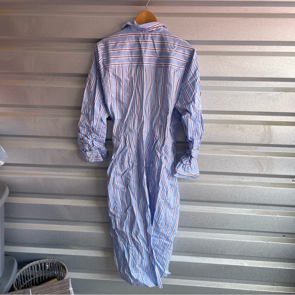Veronica Beard afton striped wrap dress - Picture 6 of 7